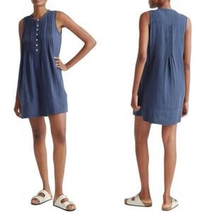 Quince Blue Mini Dress